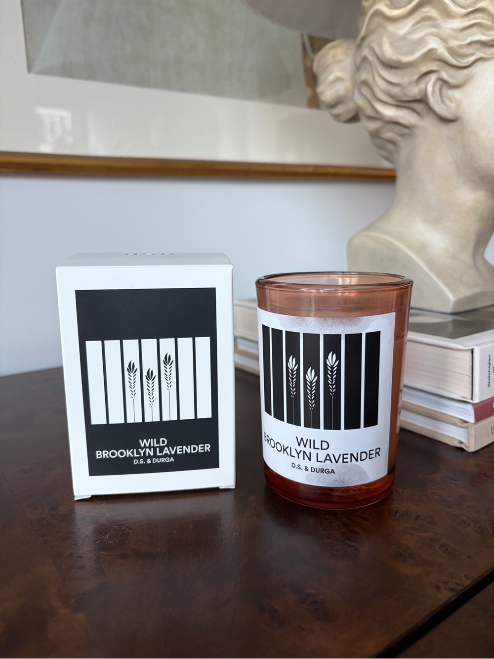 D.S. & Durga Wild Brooklyn Lavender Candle in Rose Glass